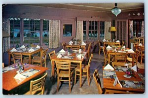 Iron River Wisconsin WI Postcard Green Top Inn Restaurant Interior 1960 Unposted