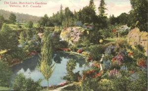 The Lake at Butchart's Gardens - Victoria, British Columbia, Canada