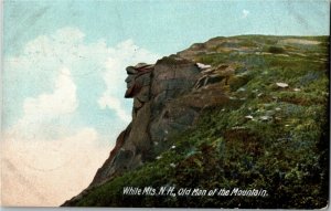 White Mountains NH Old Man of the Mountain UDB c1907 Vintage Postcard H37
