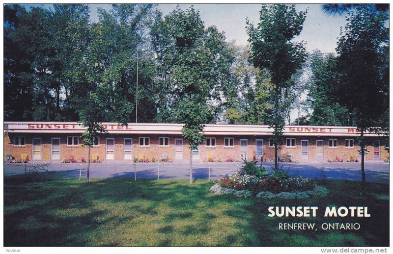 Sunset Motel , Renfrew , Ontario , Canada , 1960s