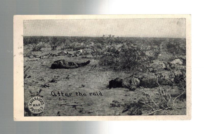 Mint Mexico Revolution RPPC Dead Bodies After the Raid real picture postcard