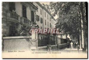 Old Postcard Draguignan Gendarmerie