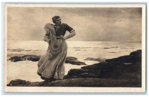 Winslow Homer Light On The Sea Corcoran Gallery Art Washington DC RPPC Postcard