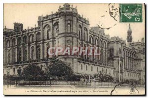 Postcard Old Chateau of Saint Germain en Laye Overview