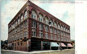 1900s Franklin Building Post Office Johnstown Pennsylvania Postcard