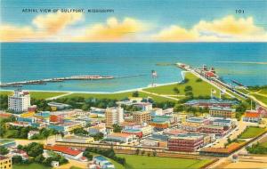 MS, Gulfport, Mississippi, Aerial View, Colorpicture No. 15,523