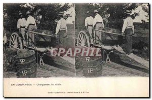 Old Postcard Wine Grape Harvest Loading