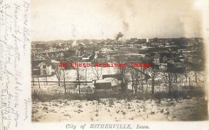 IA, Estherville, Iowa, RPPC, Bird's Eye View, Residential Area, 1907 PM