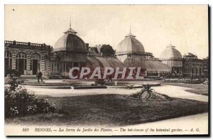 Postcard Old Rennes Jardin des Plantes Greenhouses