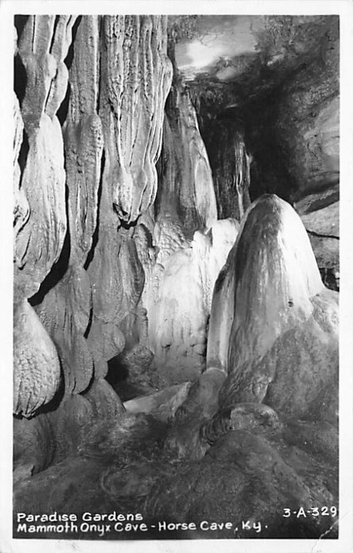 Paradise Garden Mamoth Onyx Cave, real photo Horse Cave Kentucky  