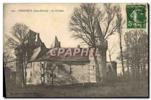 Old Postcard Cherveux Chateau