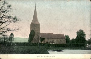 Hartfield East Sussex Hartfield Church c1900-20s Vintage Postcard