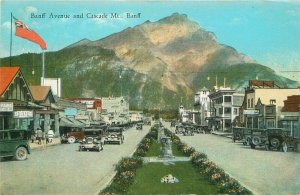 Canada Mt Banff Avenue Cascade 1920s Postcard artist Impression 22-1152