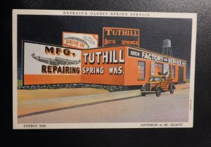 Mint USA Advertising Postcard Tuthill Auto Spring Works Car Supplies Factory