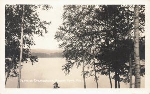 Bryant pond ME Scene At Cranestone, Real Photo Postcard