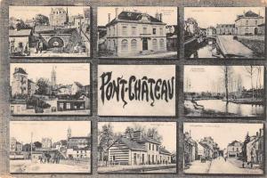 Pont-Chateau France Multiview Antique Postcard J48121