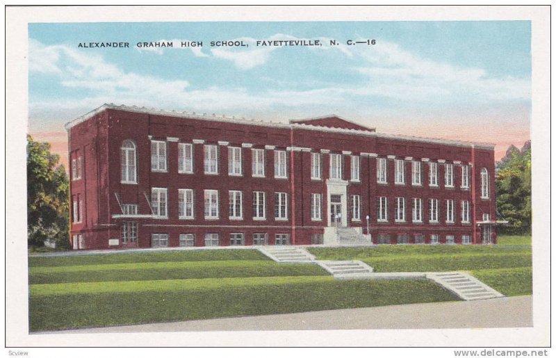 Exterior View, Alexander Graham High School, Fayetteville, North Carolina, 00...