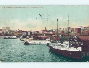Divided-Back HARBOR SCENE Seattle Washington WA hp7894