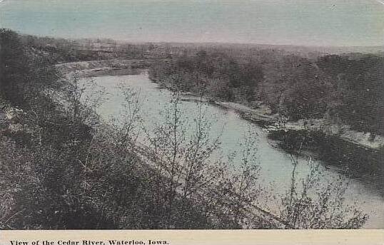 Iowa Waterloo View Of The Cedar River