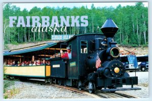 FAIRBANKS, Alaska AK ~ Narrow Gauge Train EL DORADO GOLD MINE 4x6 Postcard