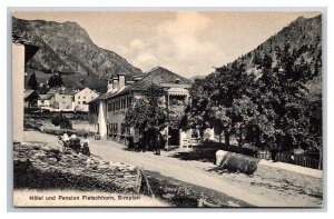 Hotel and Pension Fletschhorn Switzerland UNP DB Postcard Y11