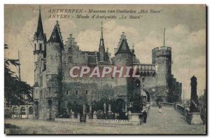 Old Postcard Museum of Antwerp Steen & # 39antiquites