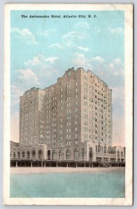 Ambassador Hotel Atlantic City New Jersey NJ Historic Building Landmark Postcard