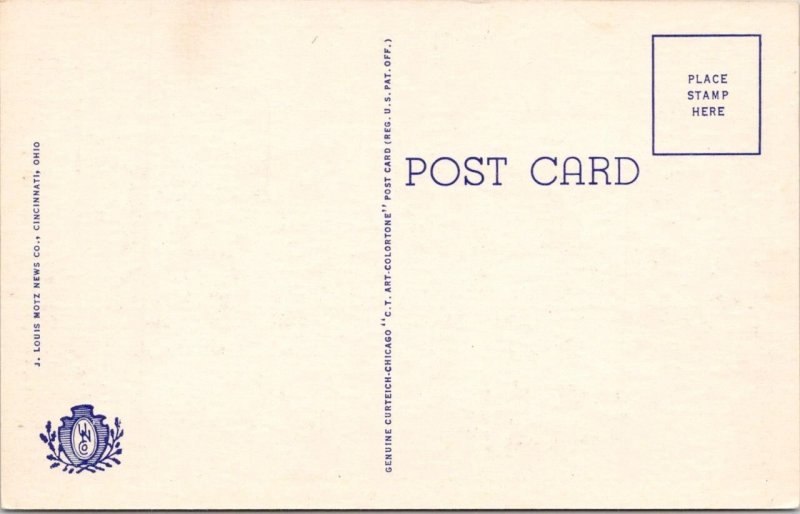 2~ca1940's Postcards Cincinnati, OH Ohio UNION TERMINAL Railroad Station & Lobby