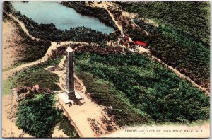 VINTAGE POSTCARD AERIAL VIEW OF HIGH POINT PARK NEW JERSEY