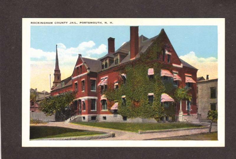 NH Rockingham County Jail Portsmouth New Hampshire Postcard PC