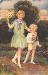 US2825 Herzlichen Gluckwunsch, Children greetings style happy birthday germany