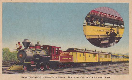 Narrow-Gauge Deadwood Central Train At 1949 Chicago Railroad Fair