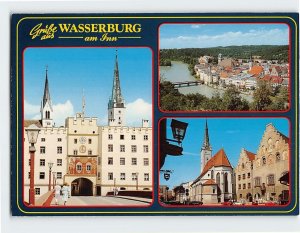 Postcard Grüße aus Wasserburg am Inn, Germany