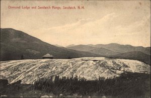 Sandwich NH Diamond Ledge Sandwich Range c1910 Postcard