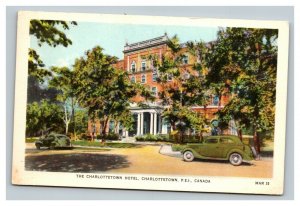 Vintage 1940's Advertising Postcard The Charlottetown Hotel Prince Edward Island