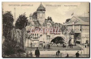 Brussels Expo Brussels, Belgium and Belgium-1910- United Merveillieux- Old Po...