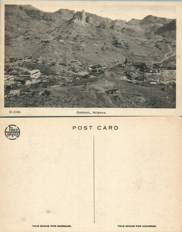 OATMAN ARIZONA UNDIVIDED ANTIQUE POSTCARD 