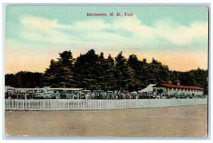 c1910's Fair Ground General View Crowd Grove Rochester New Hampshire NH Postcard