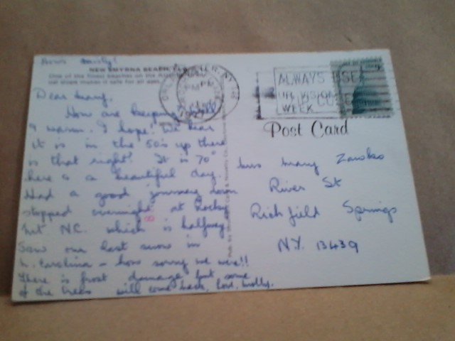 New Smyrna Beach Florida FL postcard