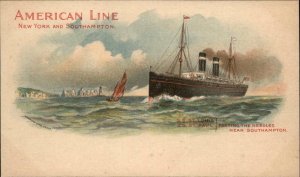 Steamship Boats St Louis St Paul American Line c1900s-20s Postcard