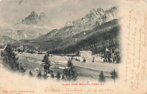 1906 Grand Hotel Misurina Dolomites Austria Postcard Fotoblob Zürich Posted
