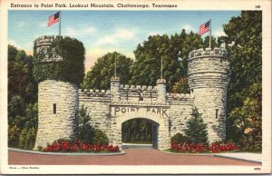 USA Entrance to Point Park Lookout Mountain Chattanooga Tennessee Linen 05.29