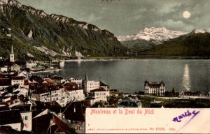 Switzerland Montreux et la Dent du Midi 1906
