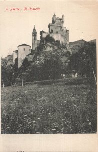 Vintage S. Pierre Il Castello Italy Castle Postcard Turin Publisher