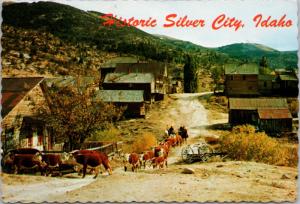 Historic Silver City Idaho ID Cattle Ghost Town c1974 Vintage Postcard D37