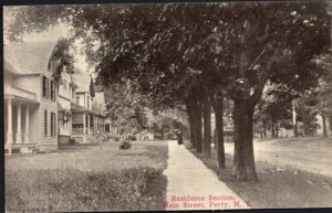 New York PERRY Residence Section Main Street - Divided Back