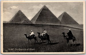 The Pyramids Of Gizeh Cairo Egypt Museum Pyramid Complex Postcard