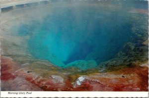 Vintage Card Continental Morning Glory Pool Yellowstone National Park Wyoming WY