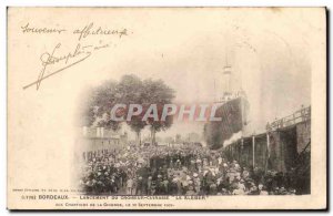 Postcard Old Bordeaux Boat launch cruiser armor Kleber Building Gironde 20 Se...