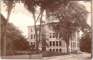 Postcard SCHOOL SCENE Jamaica Plain Massachusetts MA AM7360